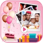 birthday video maker android application logo